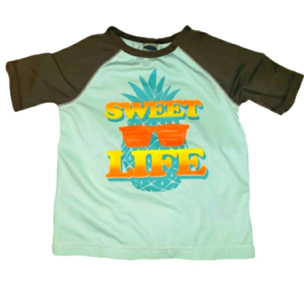 Graphic Raglan-Sleeve Rashguard for Boys 2T